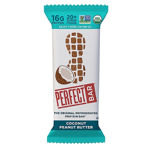 Perfect Bar Coconut Peanut Butter The Original Refrigerated Protein Bar, 2.5 oz