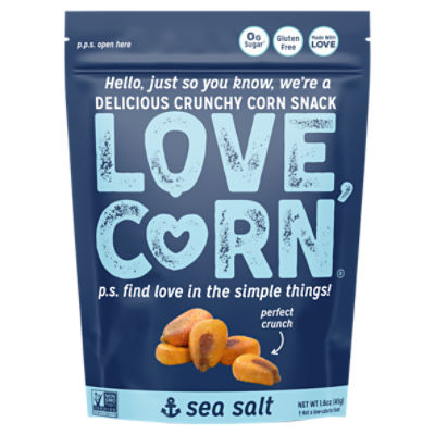 LOVE, CORN Sea Salt Crunchy Corn, 1.6 oz ShopRite
