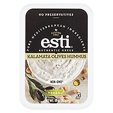 Esti Authentic Greek Kalamata Olives, Hummus, 10 Ounce