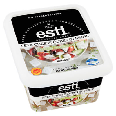 Esti Feta Cheese Cubes in Brine, 14 oz