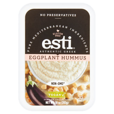 Esti Authentic Greek Eggplant Hummus, 10 oz - Gourmet