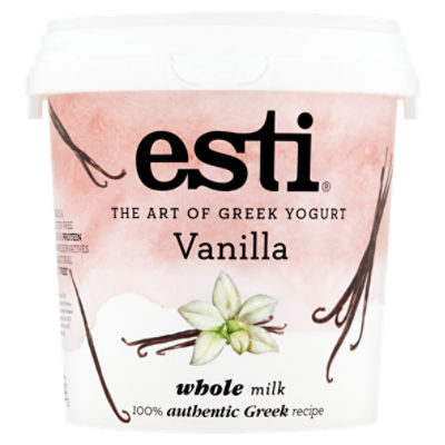 Esti Vanilla Whole Milk Greek Yogurt, 32 oz