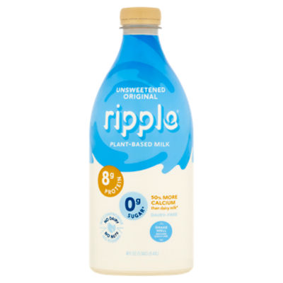Ripple Unsweetened Original Plant-Based Milk, 48 fl oz