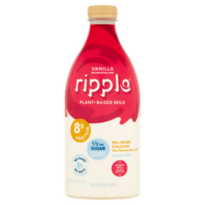 ripple Vanilla Plant-Based Milk, 48 fl oz
