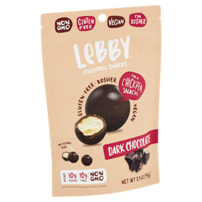 Lebby Dark Chocolate Chickpea Snacks, 3.5 oz