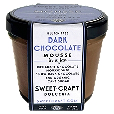 Sweet Craft Dolceria Dark Chocolate Mousse in a Jar, 3 oz, 3 Ounce