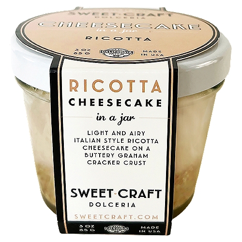 Sweet Craft Dolceria Italian Style Cheesecake in a Jar, 3 oz