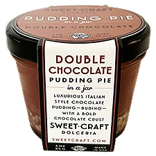 Sweet Craft Dolceria Double Chocolate Pudding Pie in a Jar, 3 oz, 3 Ounce