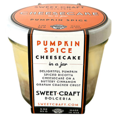 Sweet Craft Dolceria Pumpkin Spice Cheesecake in a Jar, 3 oz