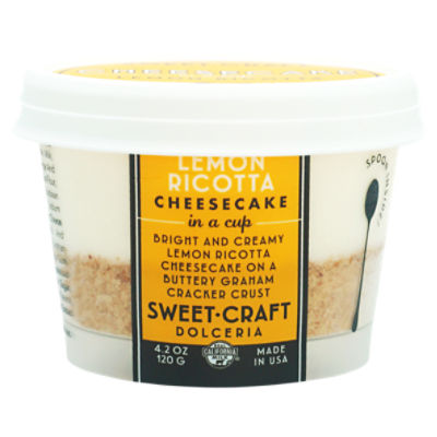 Sweet Craft Dolceria Lemon Ricotta Cheesecake in a Cup, 4.2 oz