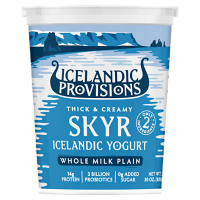 Icelandic Provisions Plain Whole Milk Skyr 30oz