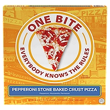 One Bite Pepperoni Stone Baked Crust, Pizza, 20.46 Ounce