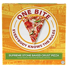 One Bite Frozen Supreme, Pizza, 21.38 Ounce