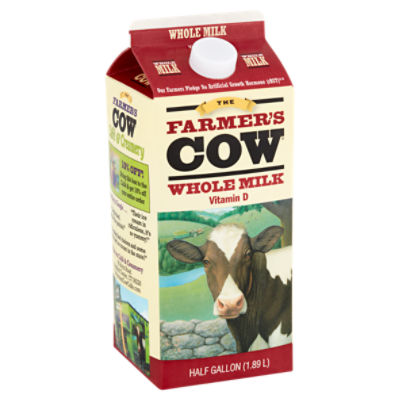 Farmer's Cow Milk - Whole - Vitamin D, 64 fl oz