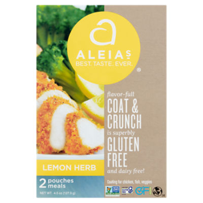 Aleias Lemon Herb Coat & Crunch, 4.5 oz