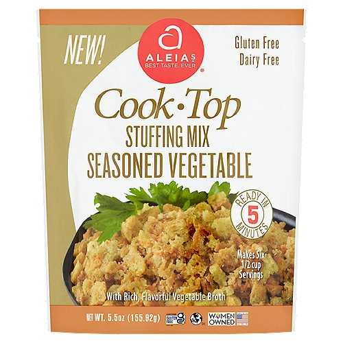 Aleias Cook Top Seasoned Vegetable Stuffing Mix, 5.5 oz