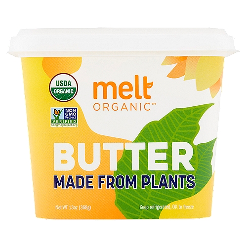 Melt Organic Butter, 13 oz
Melt Organic™ Spread
Sure it comes from plants, but there is nothing ''plant-based'' about the taste. Butter you can believe in - good for you, your food; and the planet.
