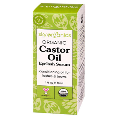 sky organics Organic Castor Oil Eyelash Serum, 1 fl oz