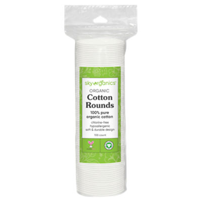 Sky Organics Cotton Rounds, 100 ct - City Market