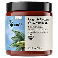 Sky Organics Organic Coconut Oil & Vitamin E Ultra-Hydrating Oil, 16.9 fl oz