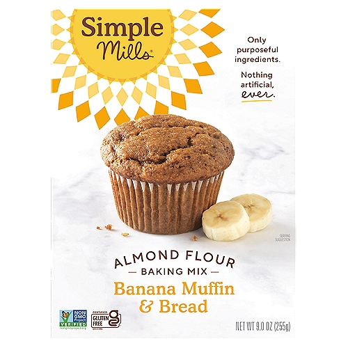 Simple Mills Almond Flour Banana Muffin & Bread Baking Mix, 9.0 oz