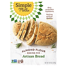 Simple Mills Almond Flour Artisan Bread Baking Mix, 10.4 oz
