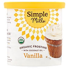 Simple Mills Organic Vanilla Frosting with Coconut Oil, 10 oz