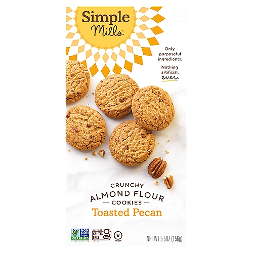 Simple Mills Crunchy Almond Flour Toasted Pecan Cookies, 5.5 oz