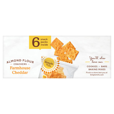 Farmhouse Cheddar Almond Flour Crackers