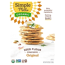 Simple Mills Organic Original Seed Flour Crackers, 4.25 oz