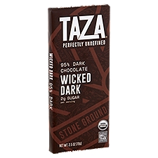 Taza Perfectly Unrefined Wicked 95% Dark Chocolate, 2.5 oz