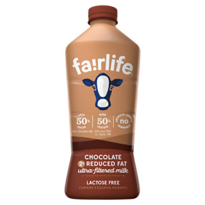 Fairlife UFM 2% Reduced Fat Chocolate-KO Bottle, 52 fl oz, 52 Fluid ounce