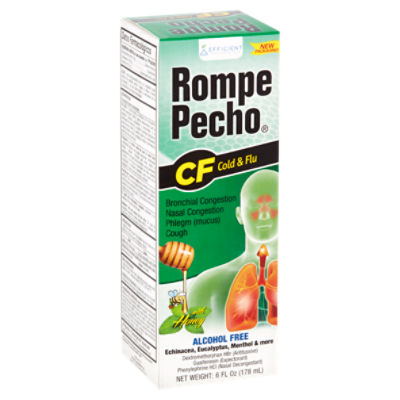 Rompe Pecho Cold & Flu Liquid with Honey, 6 fl oz