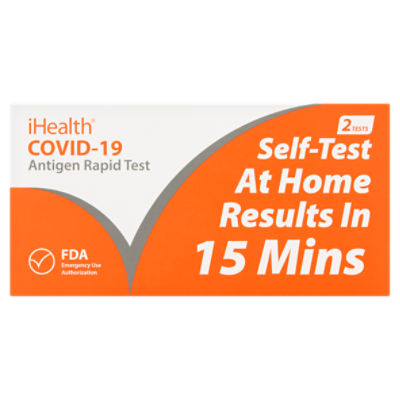 iHealth Covid-19 Antigen Rapid Test, 2 count