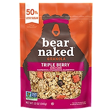 Bear Naked Fit Granola Cereal, Vegan, Triple Berry, 12oz Bag