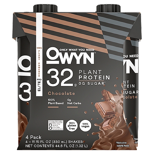 OWYN Elite Pro Chocolate Shakes, 11.15 fl oz, 4 count