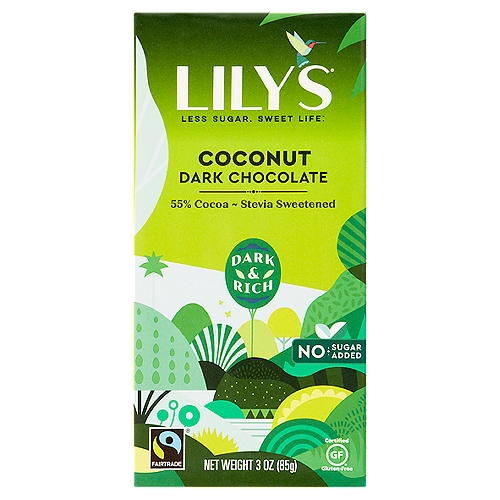 Lily's Coconut Dark Chocolate, 3 oz