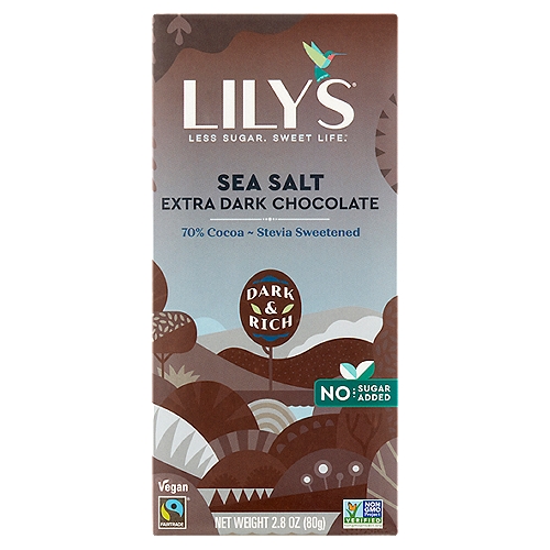 Lily's Sea Salt Extra Dark Chocolate, 2.8 oz