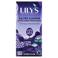 Lily's Salted Almond Extra Dark Chocolate, 2.8 oz