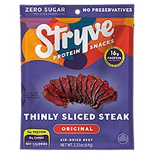 Stryve Protein Snacks Original Thinly Sliced Steak, 2.25 oz