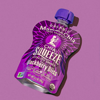 Mamma Chia Chia Squeeze Organic Blackberry Bliss Vitality Snack, 3.5 oz