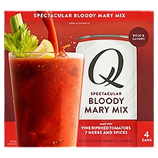 Q Non-Alcoholic Spectacular Bloody Mary Mix, 7.5 fl oz, 4 count
