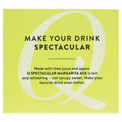 Q Margarita Mix, Spectacular, Lime Juice and Agave - 4 pack, 7.5 fl oz cans