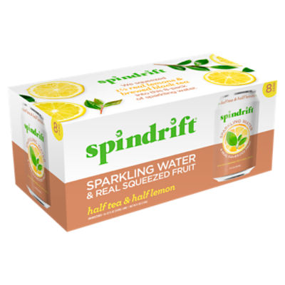 Spindrift Unsweetened Half Tea & Half Lemon, Sparkling Water & Real