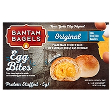Bantam Bagels Egg Stuffed Bagels Original Egg Bites, 8.4 Ounce
