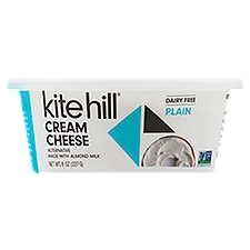 Kite Hill Cream Cheese Style Spread Plain Made From Artisan, 8 Ounce