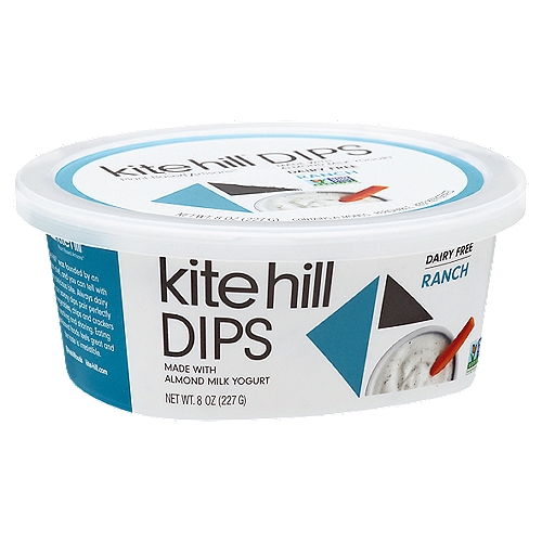 Kite Hill Dips, Ranch 6/8oz
Dip into our spin on the classic taste of Ranch. It's perfect with crudités, chips, potato skins and more.