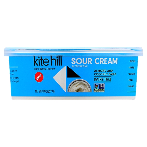Sour Cream 6/8oz
Kite Hill® was founded by an artisan chef, and you can tell with every satisfying dollop. Our silky Plant-Based Sour Cream alternative is perfectly balanced to use in recipes or as a topping for sweet and savory dishes. Eating plant-based foods feels great and the taste is irresistible.