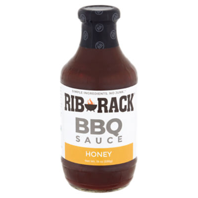 Rib Rack Honey BBQ Sauce, 19 oz
