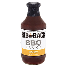 Rib Rack Honey, BBQ Sauce, 19 Ounce